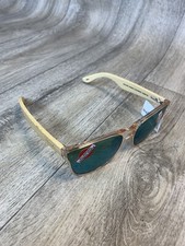 Bamboo Wood Cat Eye Polarized Sunglasses For Women Wooden Temple Retro Glasses