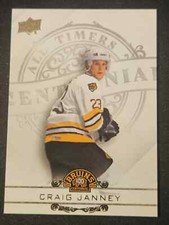 23-24 Upper Deck Bruins Centennial Craig Janney All Timers 🪙🪙🪙 Gold Variant 