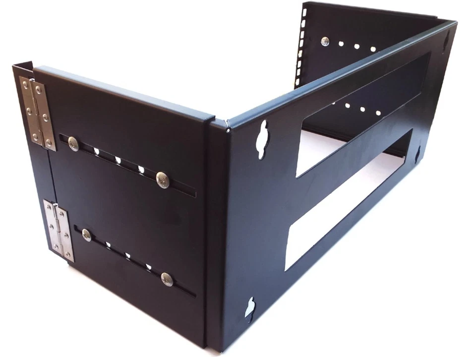 CNAweb 4U 19-Inch Hinged Extendable Network Wall Mount Equipment Rack Bracket - Image 2 of 4