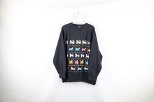 Vtg 90s Streetwear Womens XL Faded Cat Kitten Dog Puppy Crewneck Sweatshirt USA