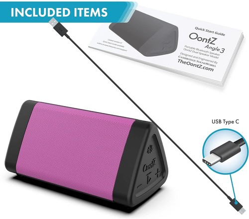 OontZ Angle 3 PORTABLE BLUETHOOTH SPEAKER Crystal Clear Stereo Sound NEW - Picture 30 of 48
