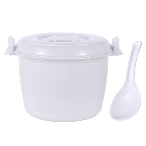 Hervidor de arroz microondas de grado alimenticio PP conveniente con paleta de arroz olla de vapor espesar - Imagen 18 de 34