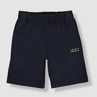 $50 Molo Kids Boys Black Amsey Two-Toned Sweat Shorts Size 7