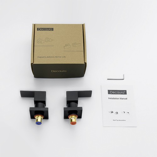 Decaura Brass Shower Taps Tapware Mixer Tap Brushed Gold/Black/Gunmetal/Nickel - Picture 93 of 124
