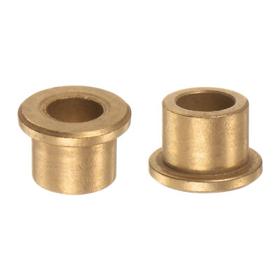 2pcs Flange Bearing Sleeve 12mm x 18mm x 16mm Bronze Self Lubricating ...