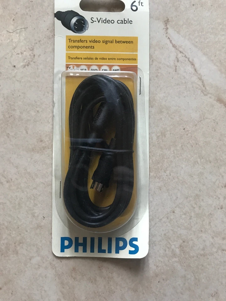 Phillips 150 Series S-Video Cable 6 Foot 1.8m Fast USA Shipping - Image 3 of 4