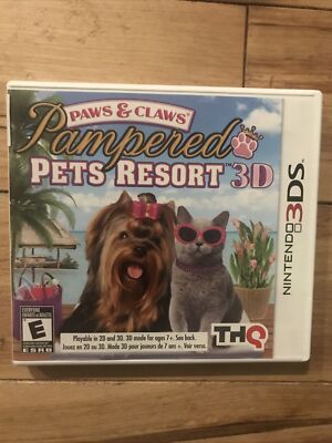Paws Claws: Pampered Pets Resort 3D (Nintendo 3DS, 2012