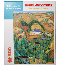 Puzzle 500 Rodzinna Farma Mattie L. O' Kelley My Parents Farm Pomegranate 18x24"