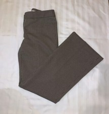 Nine West Suit Separates Brown Black Houndstooth Wide Leg Dress Pants Size 2