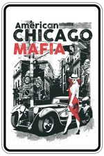 American Chicago Mafia sign Metal funny man cave house decor A165
