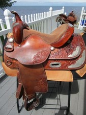 15'' BIG HORN 1916 WESTERN SHOW SADDLE QH BARS