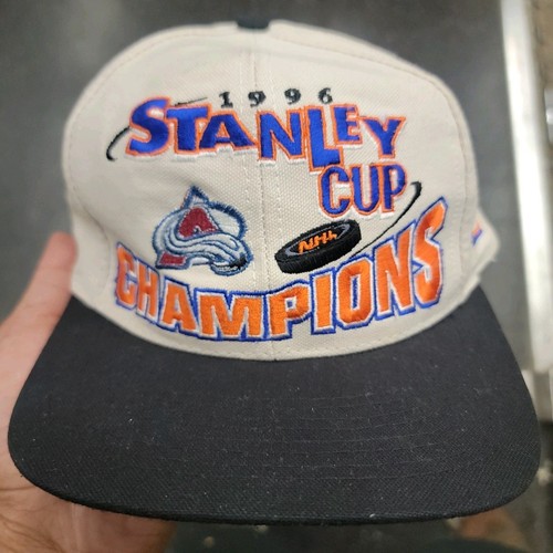 Vtg NHL Colorado Avalanche Stanley Cup Champions 1996 Snapback Logo 7 Athletic