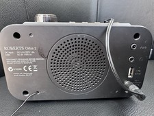 Réveil d'horloge numérique DAB de bureau Roberts Ortus 2 noir/argent