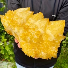 6.81LB Natural Pineapple yellow Crystal Cluster Point  QuartzHealing Mineral