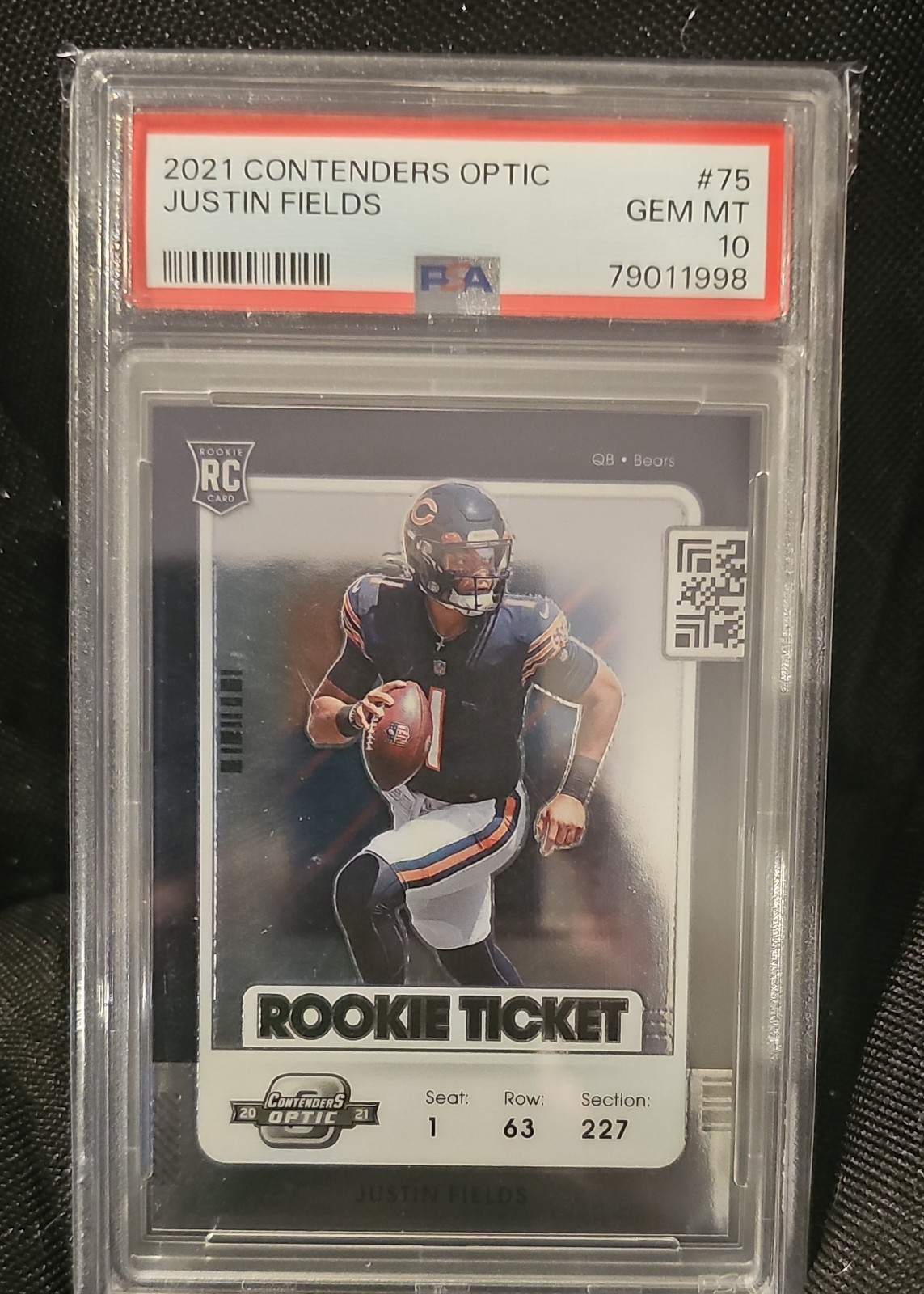 Justin Fields Panini Contenders Optic #75 Base