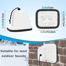 Foam Faucet Cover for Outdoor Use with UV Resistant Drawstring for Winter
