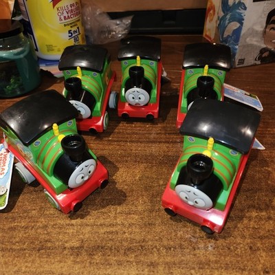 Lot of 5 NEW W/ Tags Thomas and Friends Percy Locomotive Push N Go Train