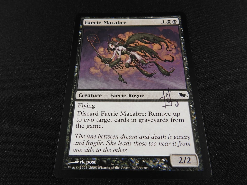 Faerie Macabre Signed NM [Shadowmoor] #2 Mtg Magic Free Tracking! - Image 3 of 3