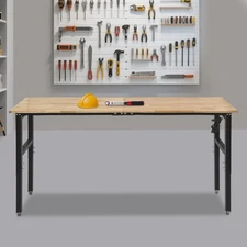 Adjustable Workbench Heavy Duty Work Bench Workbench Freestanding 907kg/2000lbs