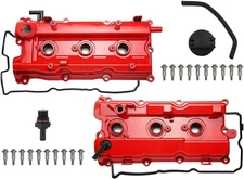 MITZONE Upgrade Aluminum Valve Covers front & rear Compatible with 2002-2009 Nis