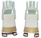 PLAYMOBIL X2 LEGS WHITE SKIRTS NATIVITY SCENE SKIRT ROMAN GREEK SENATOR