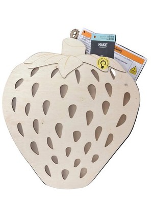 Make Market DIY LED Plywood Décor   Strawberry (10'' H × 9'' W)