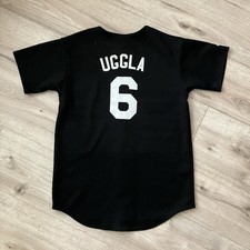 Kids Dan Uggla Florida Marlins Black Majestic Jersey Youth L Boys 6401