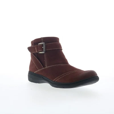 Clarks Carleigh Dalia bottillon pour femmes en nubuck rouge - Photo 1/4