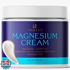 Magnesium Cream for Pain and Sleep Support - Topical Lotion with Arnica, MSM