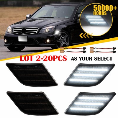 2-20X For 08-11 Mercedes Benz W204 C300 C350 C63 C-Class Side Marker Lights Lamp