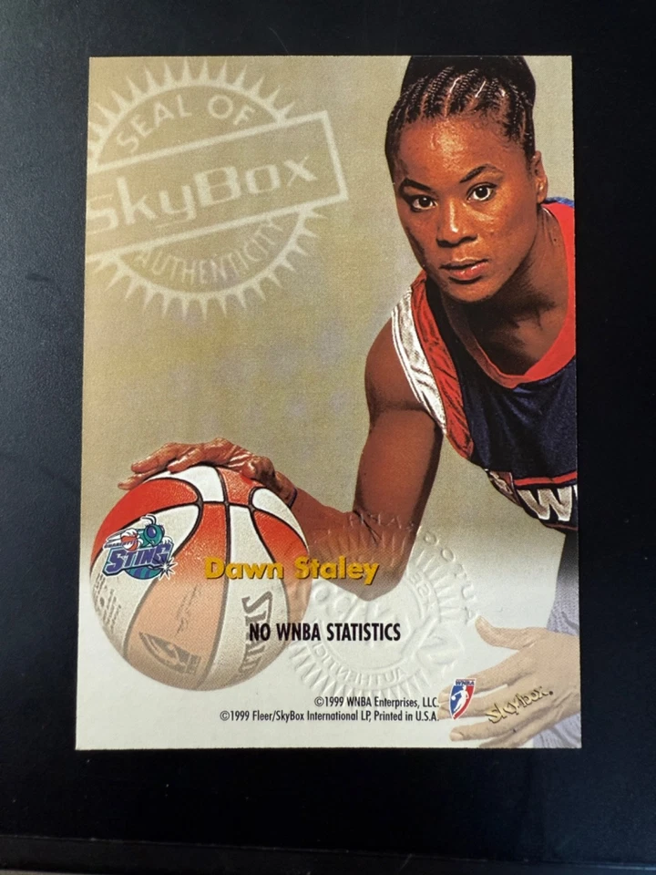 1999 SKYBOX WNBA AUTOGRAPHICS DAWN STALEY AUTOGRAPH AUTO - Image 3 of 3