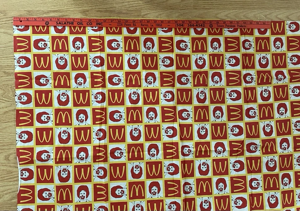 2006 McDonald’s Fabric Ronald Logo Pattern Spectrix (Around 78” x 43.5”) - Image 3 of 4