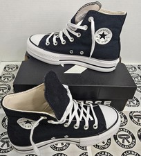 New with Box Converse Women s Chuck All Star Platform Size 6 Black/White 560845F