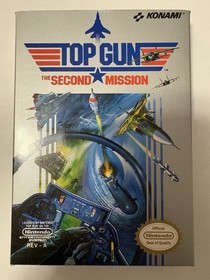 Nintendo NES Top Gun The Second Mission Konami Multiplayer Manual NTSC
