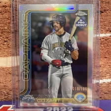 2025 Topps Pro Debut Jacob Cozart Chrome Refractor /199