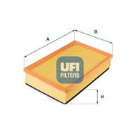 UFI Luftfilter 30.647.00 Filtereinsatz FüR 7EM VW 7HB Transporter 7HM 7EJ 7EF T5