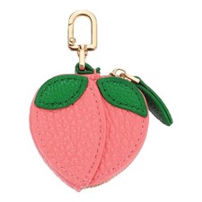 Peach Coin Purse Keychain Cute Fruit Shaped Bag Charm/