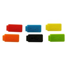 30Pcs Silicone USB Port Protector Dust Plug Charger Cover Random Color