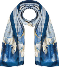 Large Silk Feeling Long Stain Scarf Dress Scarves Shawl Wraps Fashion
