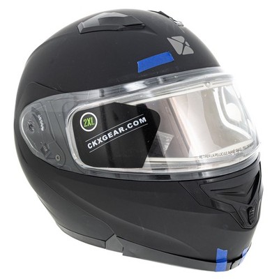 Open-Box.CKX Flex RSV Modular Snowmobile Helmet Double Shield Amber Visor