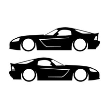 Set Of 2 Car Decal Stickers For Dodge Viper 3rd Gen Coupe Set Of 2 Car Decal Stickers For Dodge Viper 3rd Gen Coupe