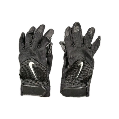 Nike Alpha Batting Gloves Men's Large Black Leather Flexible Durable GUC