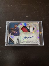 2014 Bowman Platinum Autographed Atomic Jumbo Patch 1/5 Byron Buxton