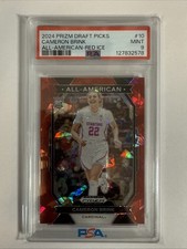 2024 Panini Prizm Draft Picks - All-American Cameron Brink #10 Red Ice PSA 9