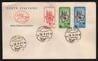 FDC Italy 1964 Municipalities of Europe - Complete Series Cancellation Vicenza