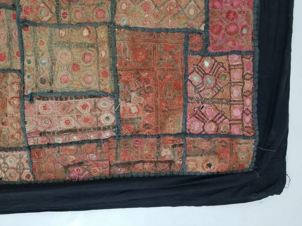 Tapiz de pared bordado con retazos indios tradicionales vintage 161x85 cm Foto 4 de 4