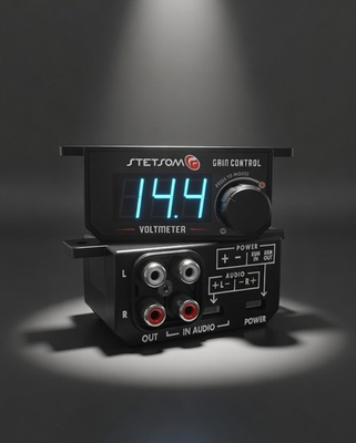 #ad #ad Stetsom 4in1 Universal Bass Knob with Voltmeter High to RCA input converter $29.00