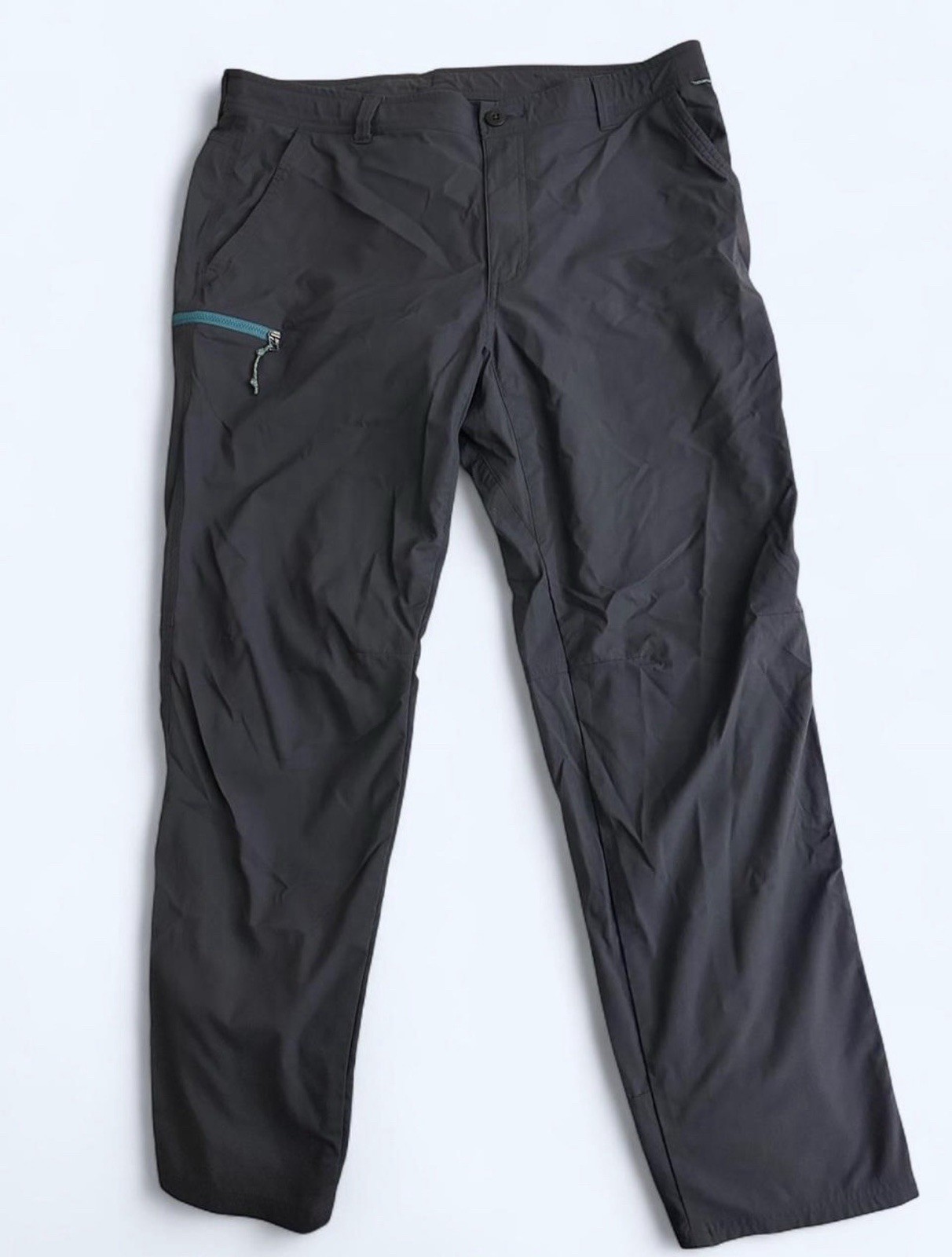 REI Co-op Pants Mens 38x30 Nylon Hiking Outdoor Zip Pocket Hiking Blue