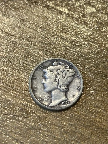 1936 Mercury Dime VG+