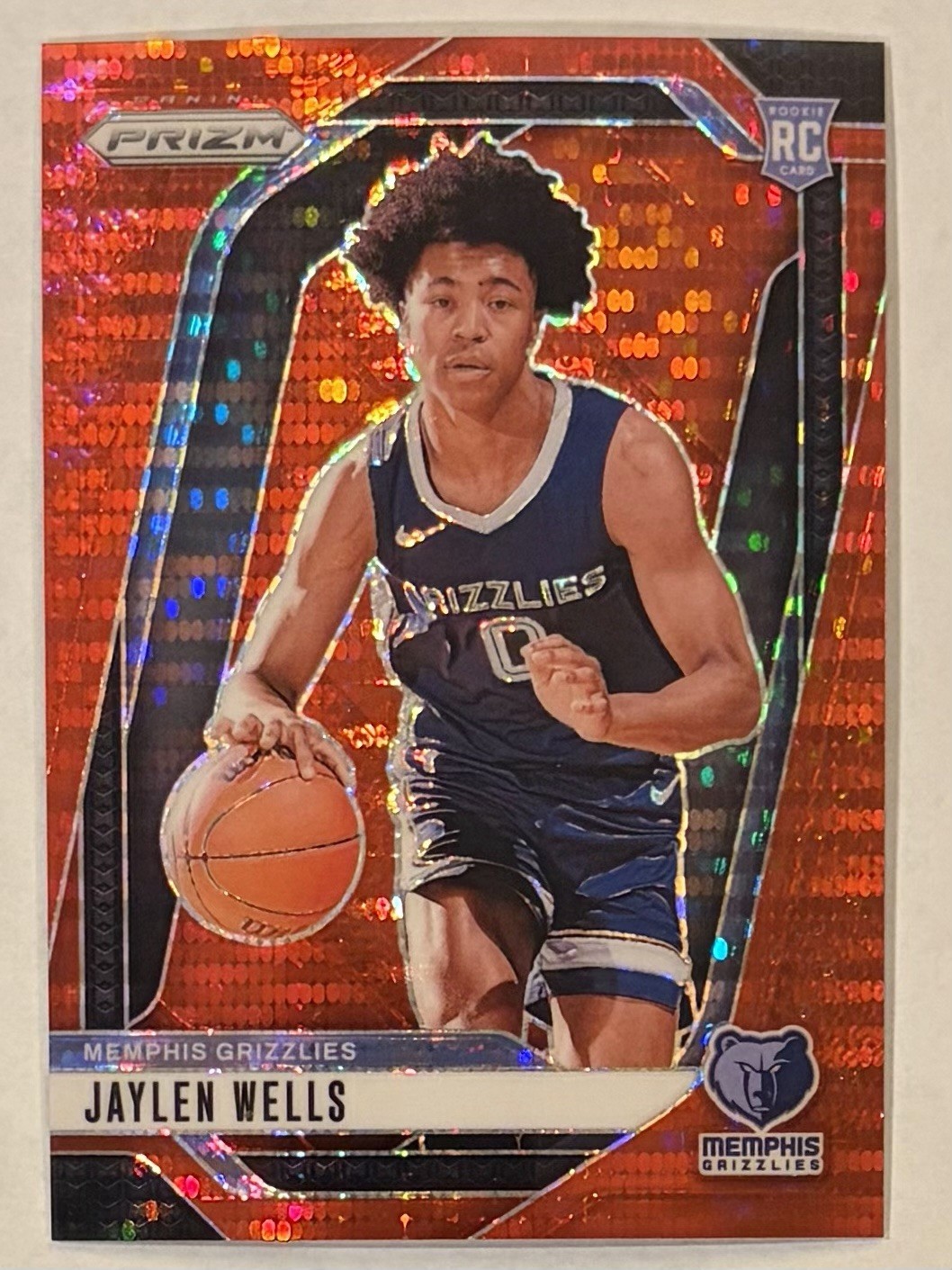 2024-25 Prizm: #239 Jaylen Wells Red Pulsar /75 RC